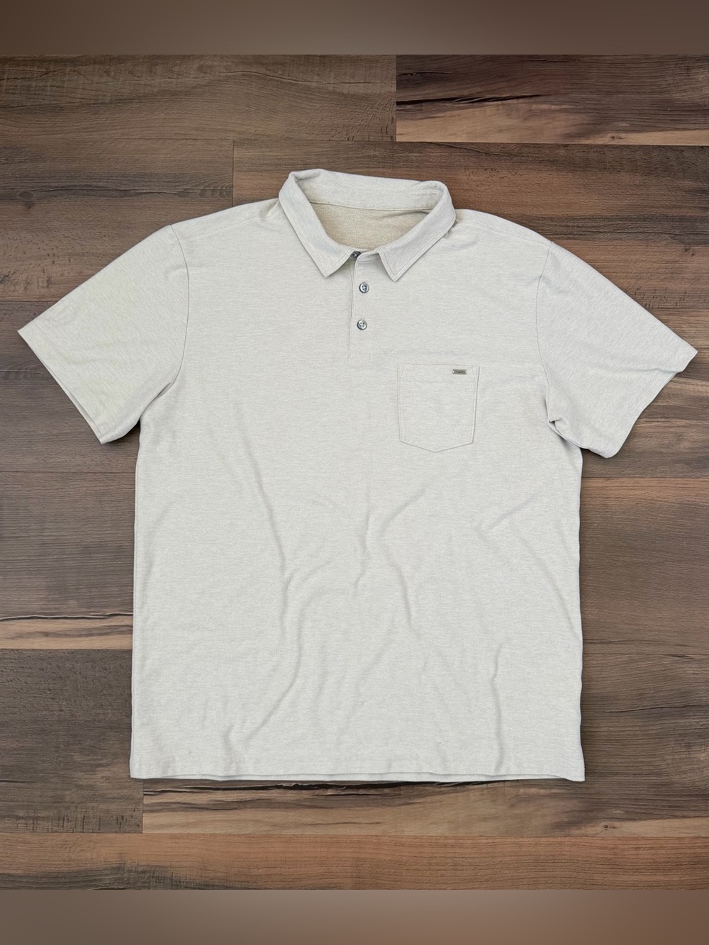 Vuori Men's Beige Ace Polo Tee - Size XL
